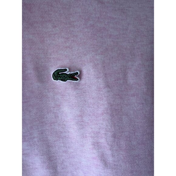 Lacoste Sport Womens Zipper Up Hoodie Size 42 Pink Drawstring Pockets Sporty - Picture 3 of 10